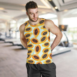 Watercolor papaya pattern Men Tank Top