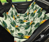 Beautiful Parrot Palm Leaves Pattern Dog Car Seat Covers