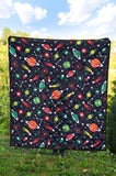 Colorful Space Pattern Planet Star Premium Quilt