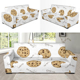 Sketch Style Cookie Pattern Sofa Slipcover