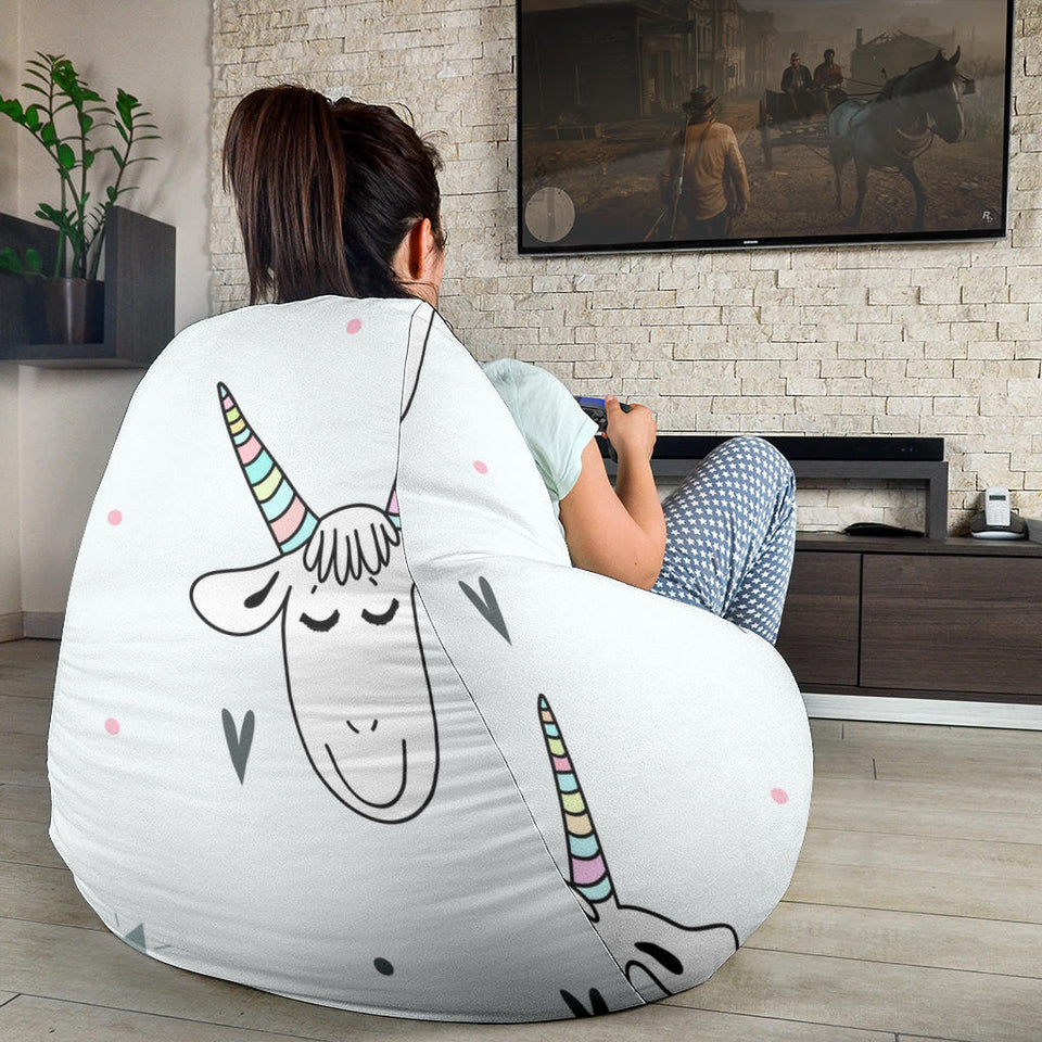 Cute Goat Design Pattern Bean Bag Cover