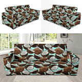 Coconut Pattern Print Design 03 Sofa Slipcover