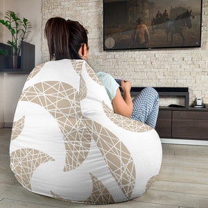 Cool Gold Moon Abstract Pattern Bean Bag Cover