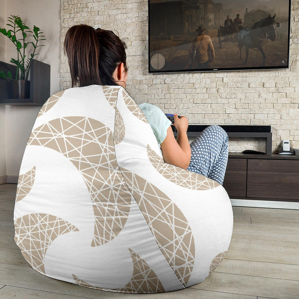 Cool Gold Moon Abstract Pattern Bean Bag Cover