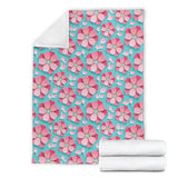 3D Sakura Cherry Blossom Pattern Premium Blanket