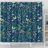 Butterfly Leaves Pattern Shower Curtain Fulfilled In US