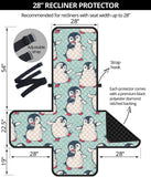 Cute Penguin pattern Recliner Cover Protector