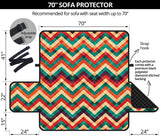 zigzag  chevron colorful pattern Sofa Cover Protector