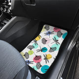 Dragonflies Ginkgo Leaves Pattern Front And Back Car Mats
