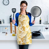 Gold Grape Pattern Adjustable Apron