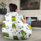 Sketch Funny Frog Pattern Bean Bag Cover