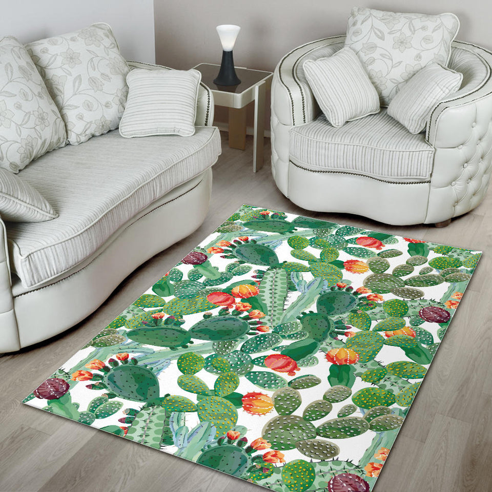 Cactus Design Pattern  Area Rug