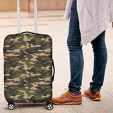 Dark Green Camo Camouflage Pattern Luggage Covers