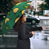 Durian Pattern Green Background Umbrella