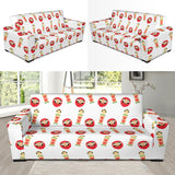 Daruma Japanese Wooden Doll Sofa Slipcover