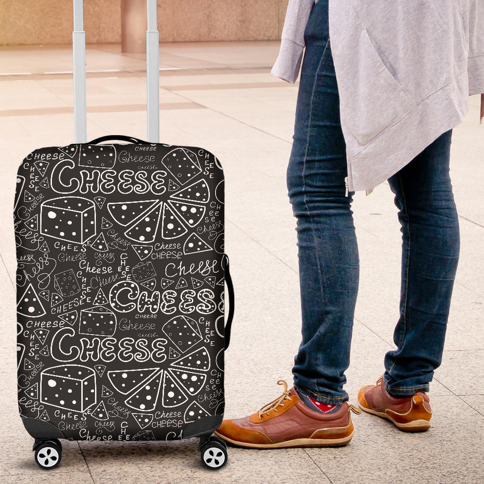 Handwritten Cheese Pattern Luggage Covers