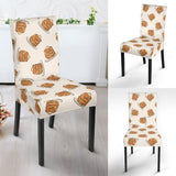 Pancake Pattern Print Design 01 Dining Chair Slipcover