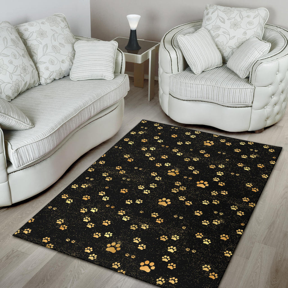 Dog Paws Pattern Print Design 05 Area Rug