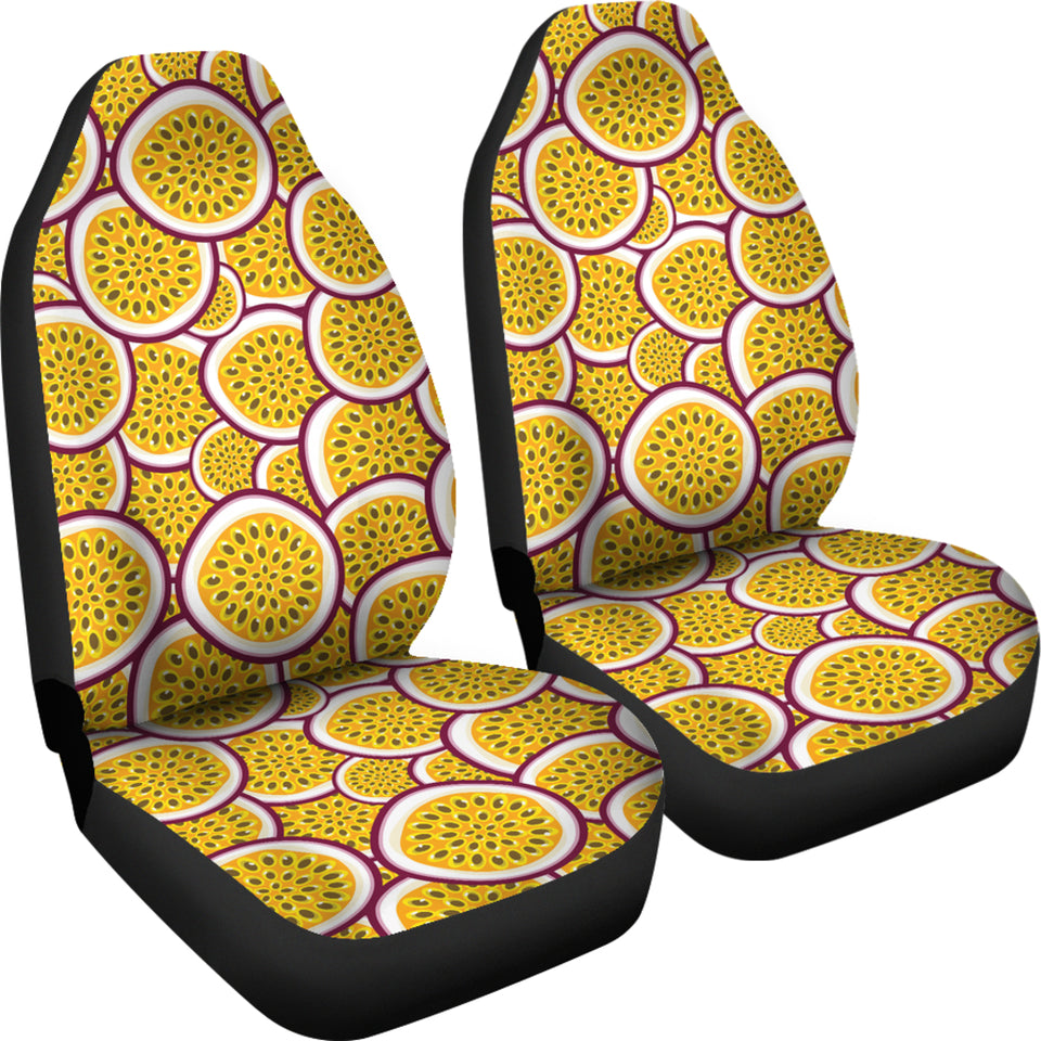 Passion Fruits Slice Pattern  Universal Fit Car Seat Covers