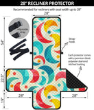 Colorful moon pattern Recliner Cover Protector