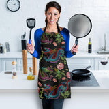Dragons Flower Pattern Adjustable Apron