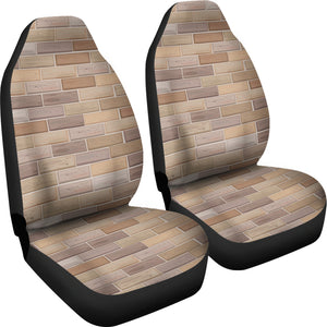 Brick Printed Pattern Print Design 01 Universal Fit Car Seat Covers