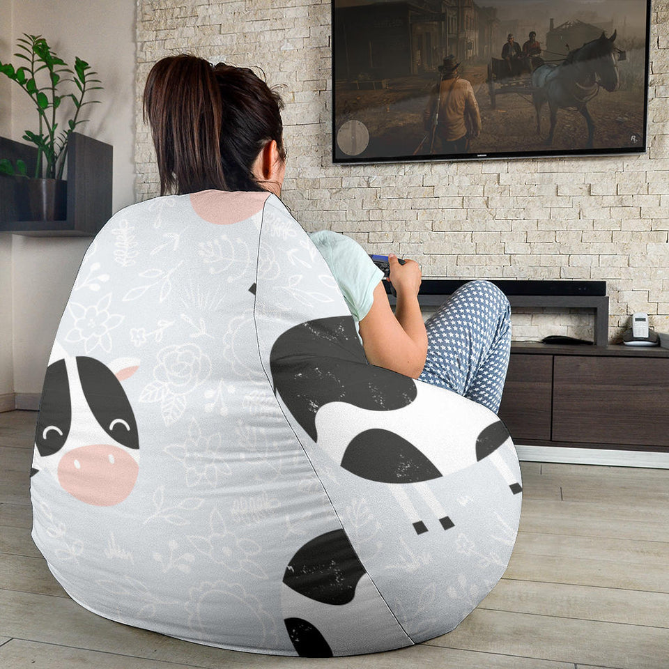 Cute Cows Pattern Bean Bag Cover