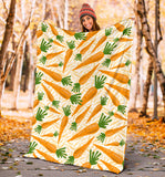 Carrot Pattern Print Design 01 Premium Blanket
