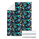 Dragon Sea Wave Pattern Premium Blanket