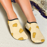 Cheese Pattern Aqua Shoes