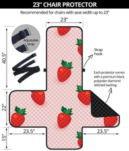 Strawberry beautiful pattern Chair Cover Protector