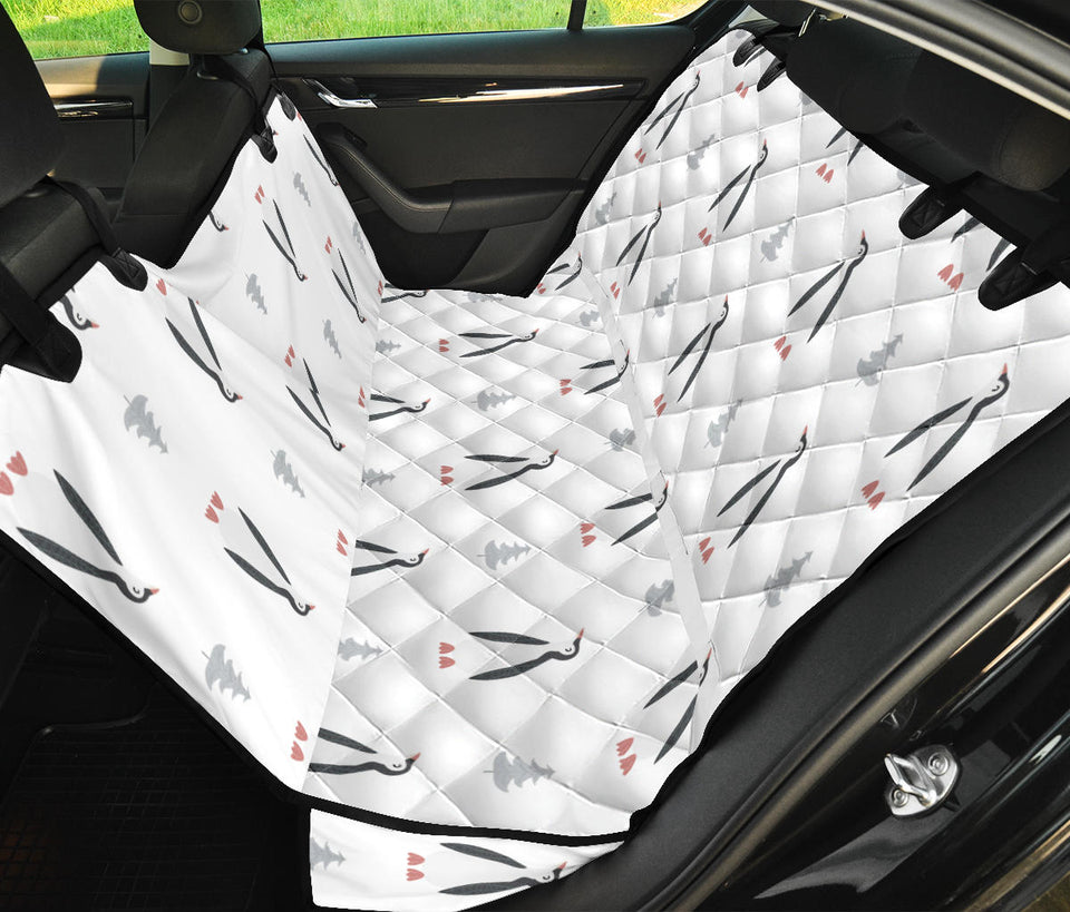 Penguin Pattern Dog Car Seat Covers