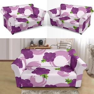 Cute Grape Pattern Loveseat Couch Slipcover