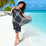 Nautical Steering Wheel Rope Pattern Sarong