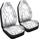 Hand Painting Watercolor Lavender Universal Fit Car Seat Covers