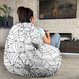 Spider Web Cobweb Pattern Bean Bag Cover