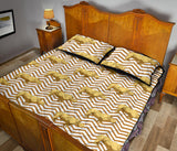 Rhino yellow theme pattern Quilt Bed Set