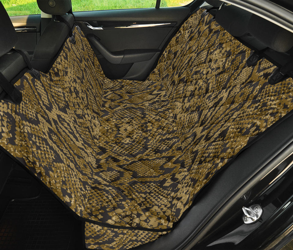 Snake Skin Pattern Dog Car Seat Covers