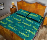 Crocodile pattern Quilt Bed Set
