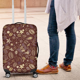 Coffee Bean Flower Pattern Luggage Covers