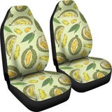 Durian Leaves Pattern Background Universal Fit Car Seat Covers