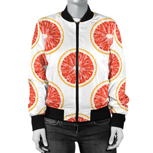 Grapefruit Pattern Women'S Bomber Jacket