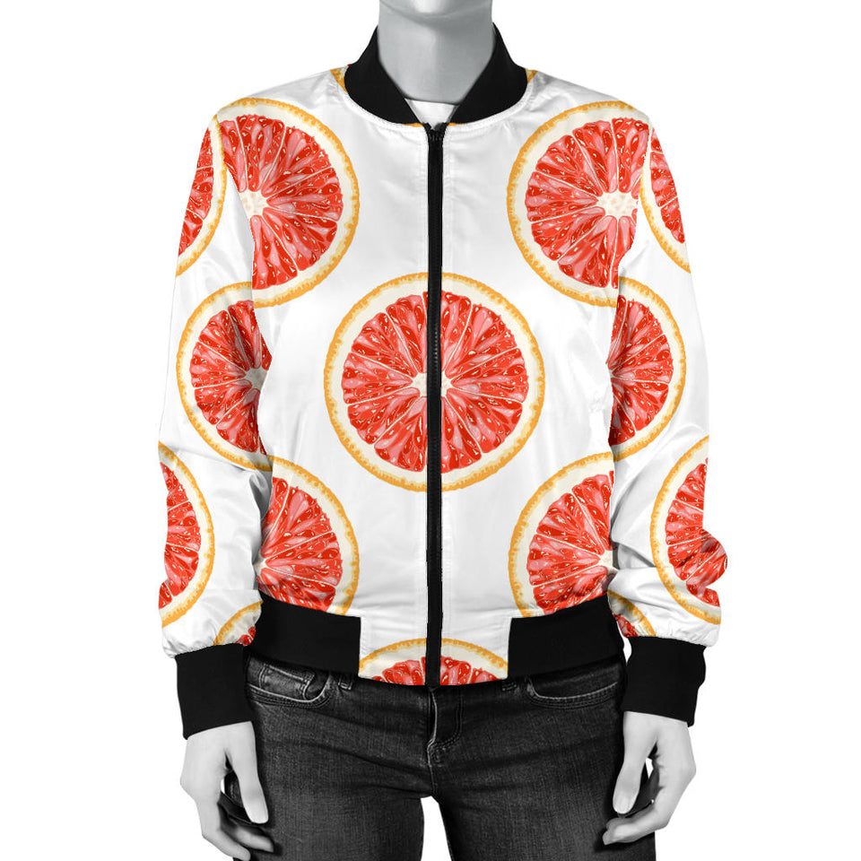 Grapefruit Pattern Women'S Bomber Jacket