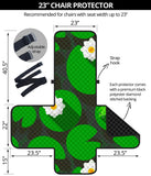 Frog waterlily pattern Chair Cover Protector
