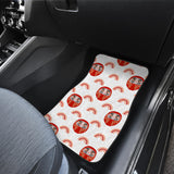 Daruma Japanese Wooden Doll Design Pattern Front And Back Car Mats