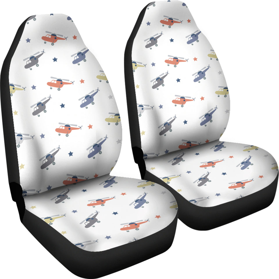 Cute Helicopter Star Pattern Universal Fit Car Seat Covers