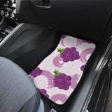 Cute Grape Pattern Front And Back Car Mats