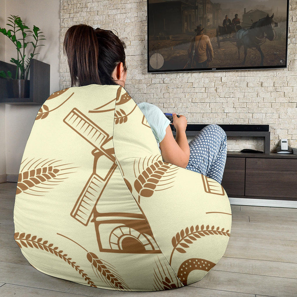 Windmill Wheat Pattern Bean Bag Cover