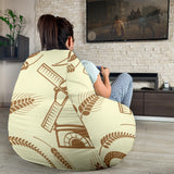 Windmill Wheat Pattern Bean Bag Cover