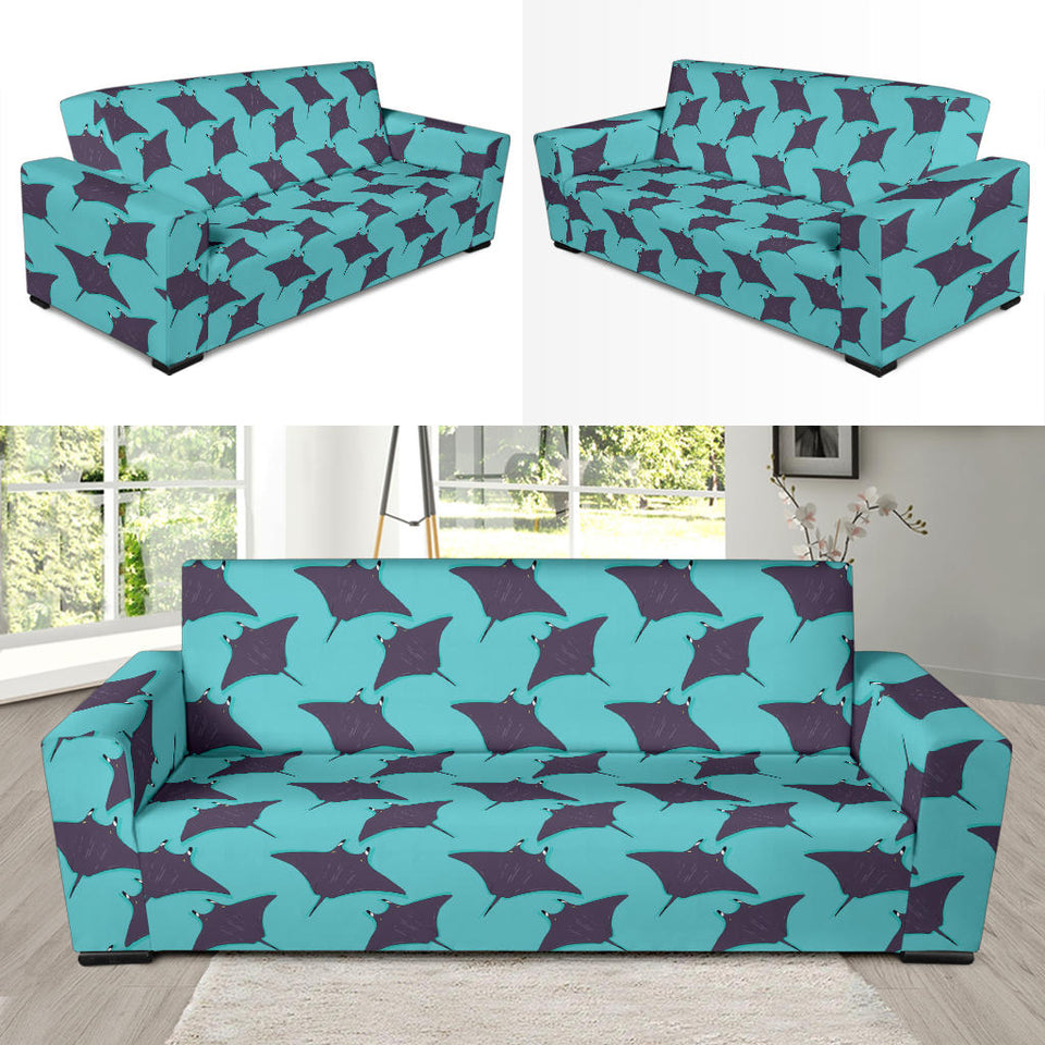 Stingray Pattern Print Design 02  Sofa Slipcover